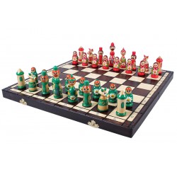 Jeu d'échecs Babushka Vert