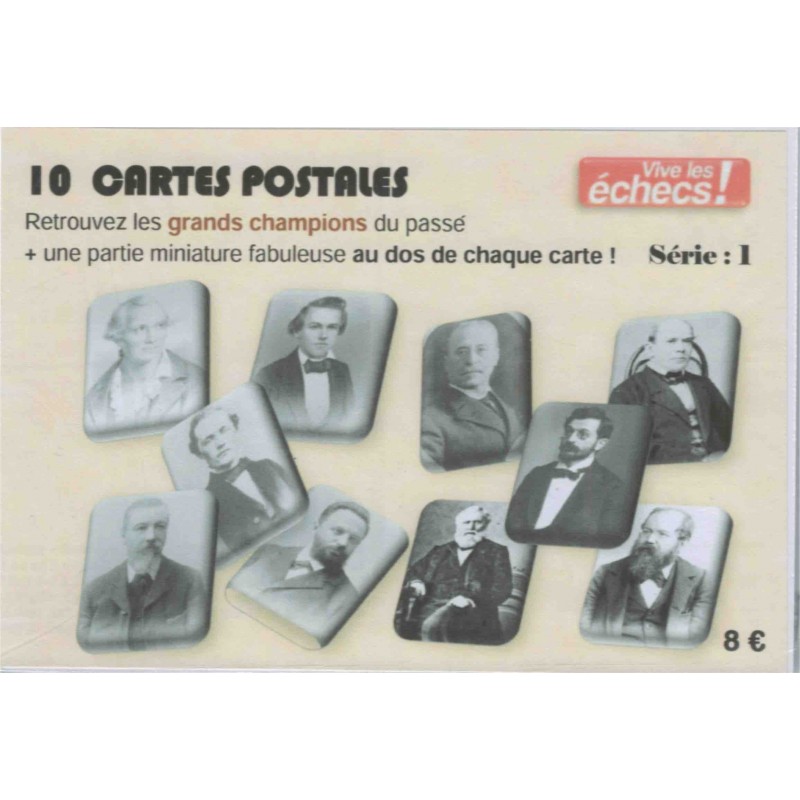 10 cartes postales historiques Vive les échecs! (Série 1)