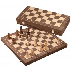 Coffret d'échecs noyer...