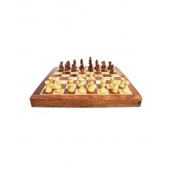 Jeu d'échecs de voyage Acacia 30cm