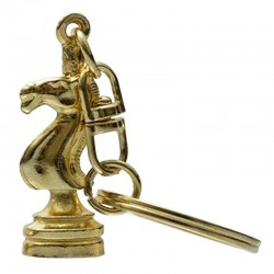 Porte-clef Cavalier doré